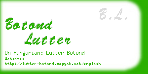 botond lutter business card